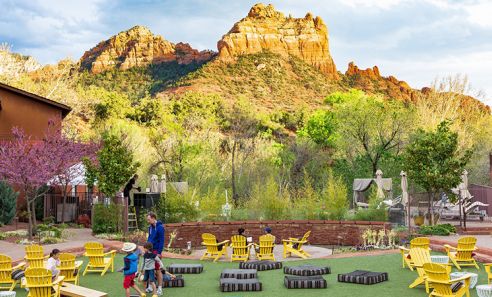 Amara resort and spa courtyard 1 Visit Sedona