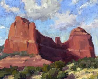 Moose butte by lydia gatzow 8x10oil chamber