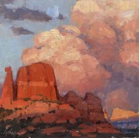 The madonna by lydia gatzow 12x12oil mountain trails gallery sedona2