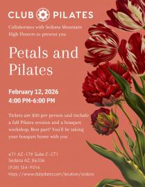 Club pilates x sedona mountain high flowers