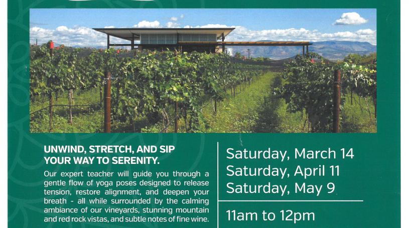Yoga at the sw wine center
