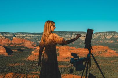 Lydia gatzow artist portrait 1 by  photographer kelsey erin sky for chamber