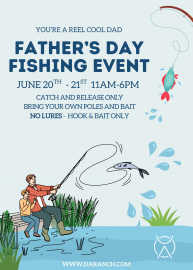  fathers day fishing event poster (5 x 7 in)