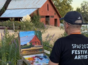 Ed buonvecchio painting at daranchphoto-bykelli klymenko