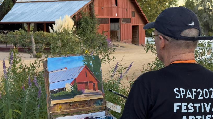 Ed buonvecchio painting at daranchphoto-bykelli klymenko