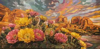 Sedona bloom greg heil 24x48oilchamber