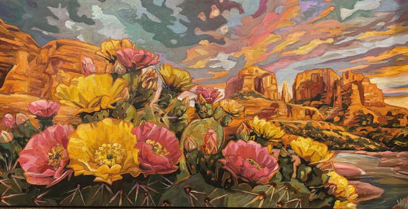 Sedona bloom greg heil 24x48oilchamber